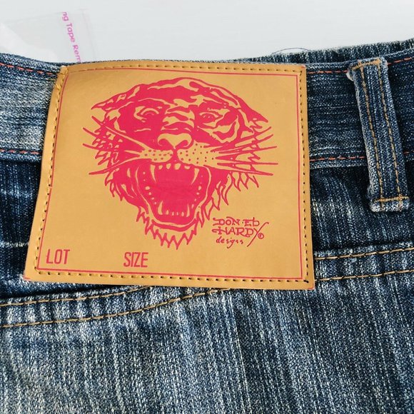 Ed Hardy Men's Denim Jeans 100% Size Waist 36 x Length 34 - Picture 6 of 11
